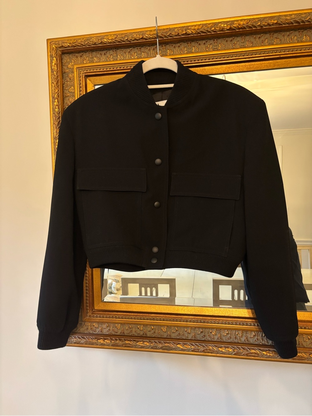 Zara Black Bomber Jacket